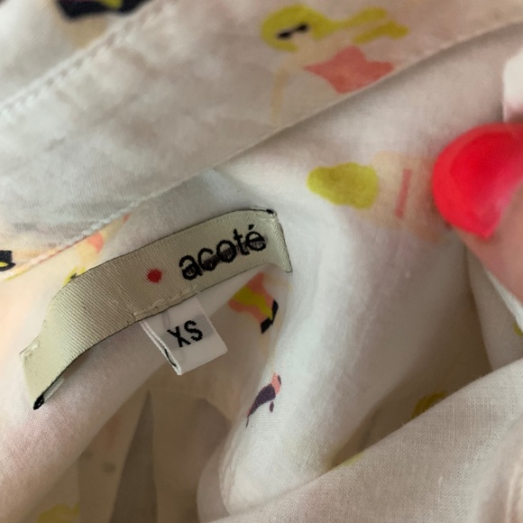 NEW Anthro white skate park button down shirt - Picture 2 of 7